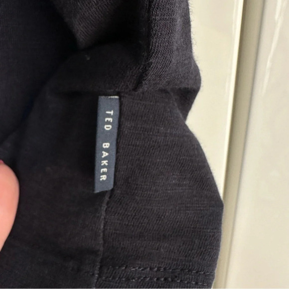 2-Ted Baker London Men’s Modern Slim Fit Polos Shirts Navy Blue Size 4 (Large) - Picture 8 of 16